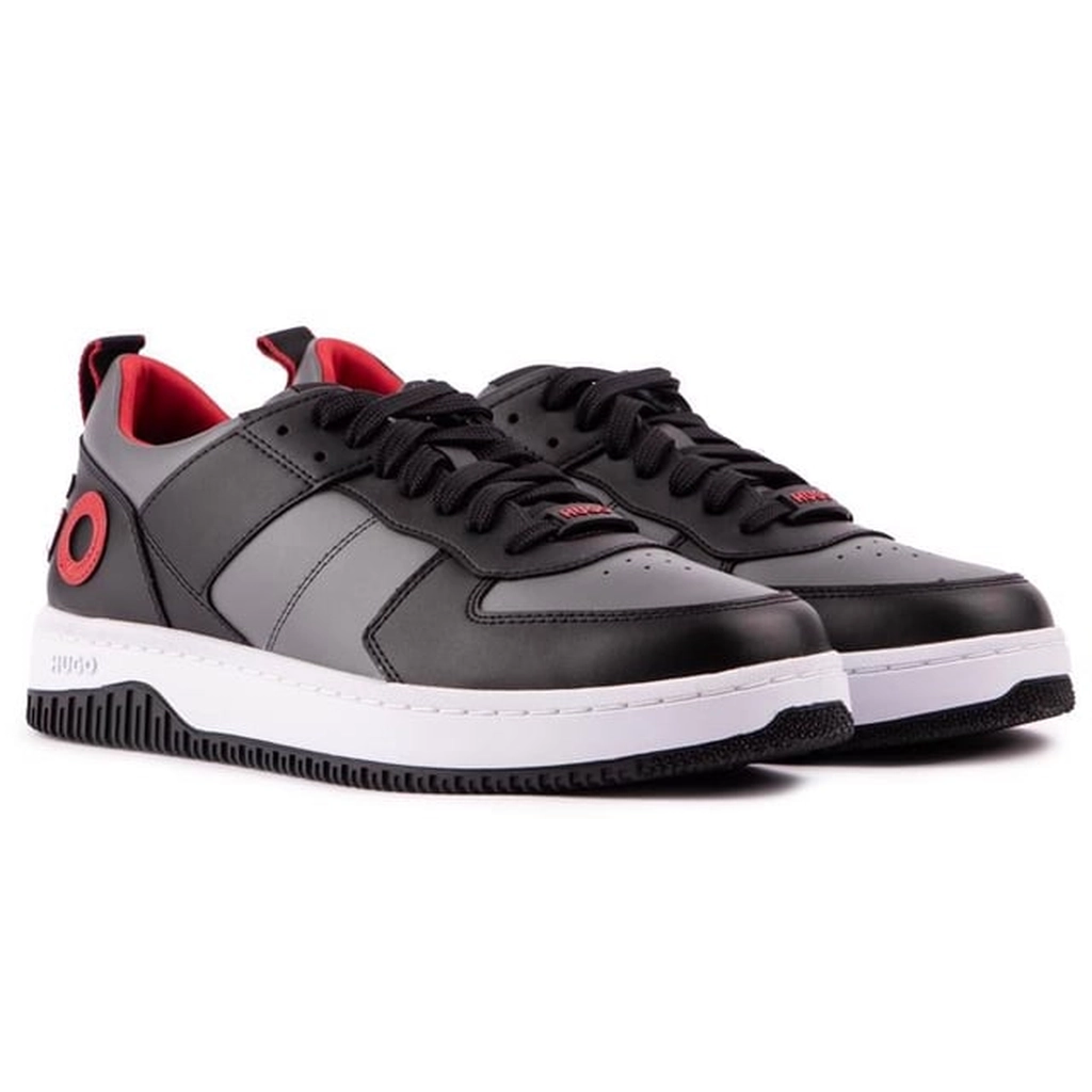 Hugo Boss Mens Kilian Tenn Trainers - Black Leather - Size UK 6